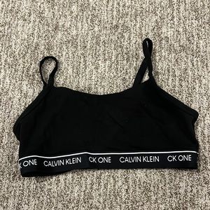 Calvin Klein black sports bra